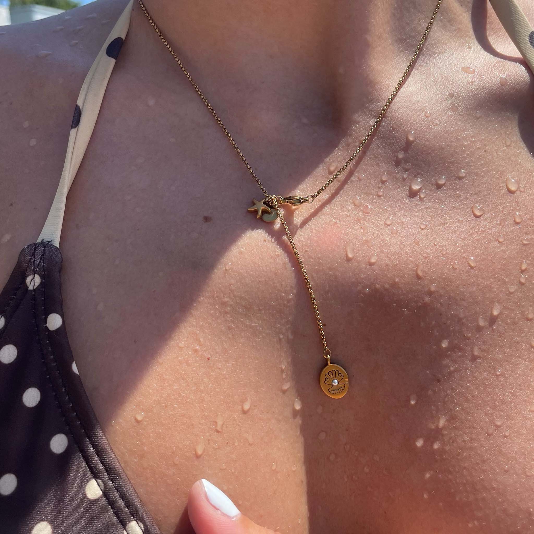 Harmonia stainless steel necklace gold