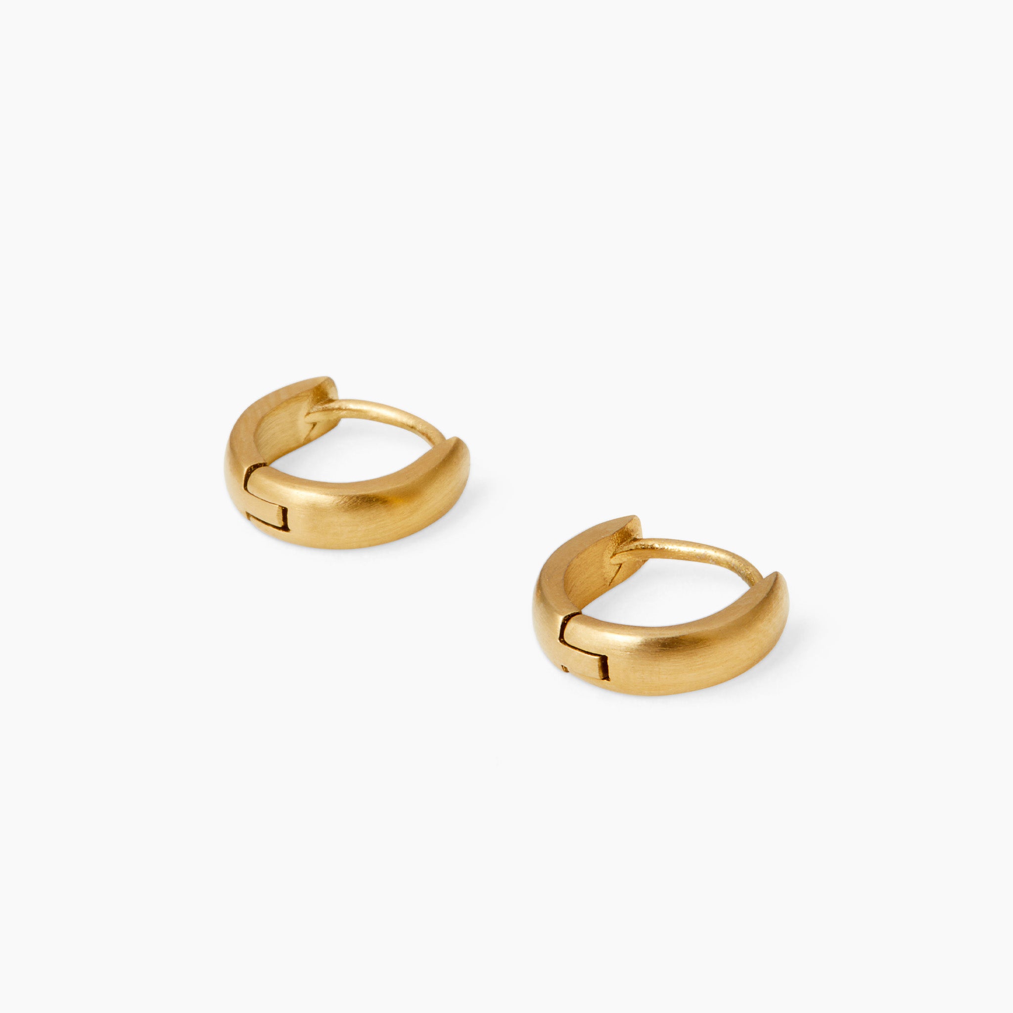 Harmonia schlichte Creolen Ohrring Gold