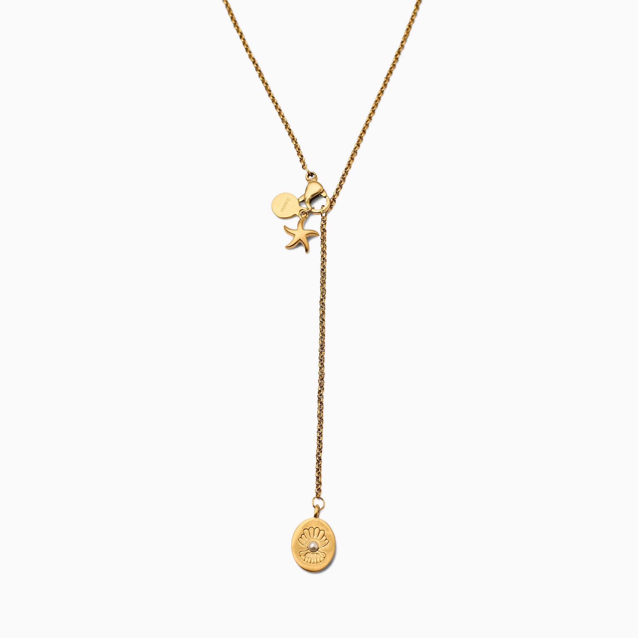 Harmonia stainless steel necklace gold