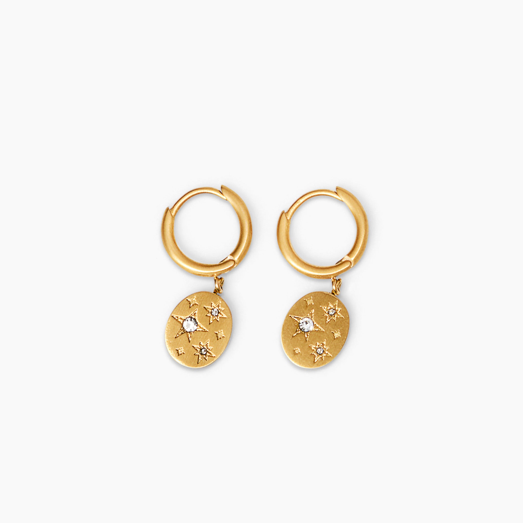 Harmonia Siegel-Edelstahl-Ohrring Gold